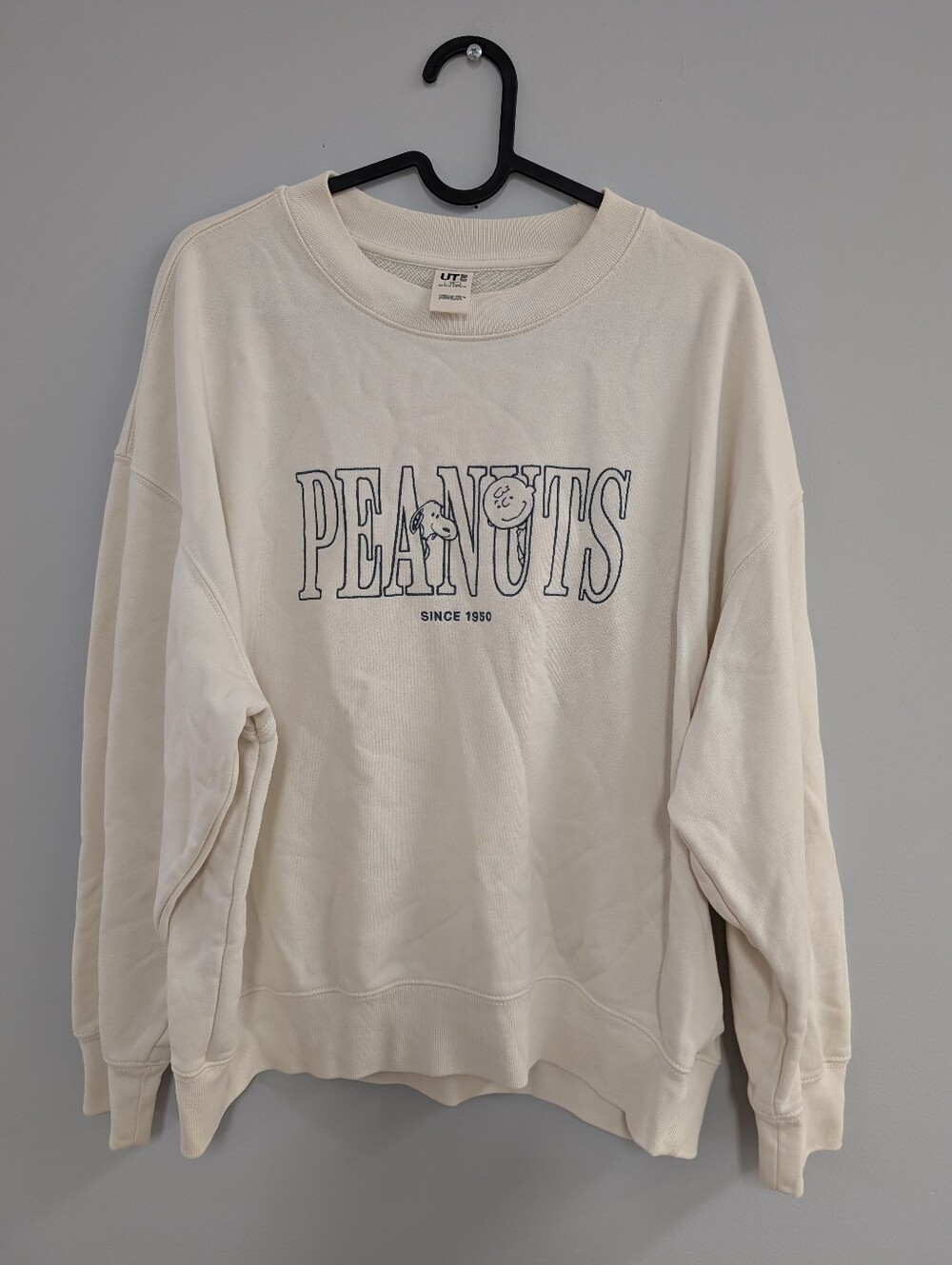 Uniqlo x Peanuts Off-White Crewneck Sweatshirt - Japan Size XL (Fits like US L)
